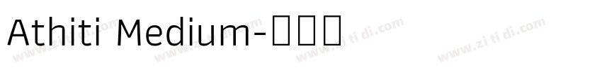 Athiti Medium字体转换